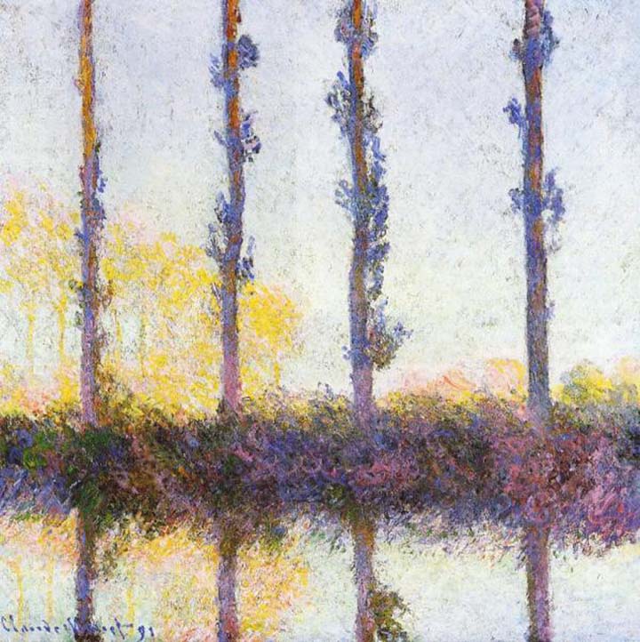 Four Poplars on the Banks of the Epte River Near Giverny